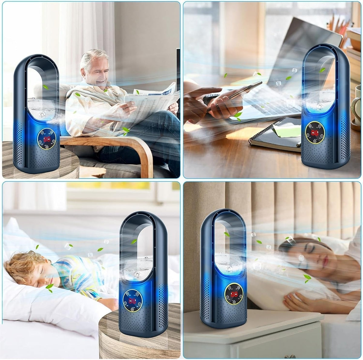 Bladeless Portable Air Conditioner for Home and Office - USB Powered, view 11