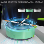 Smoke Removal Air Purifier Ashtray for Indoor Use - ABS Metal, Silent Fans, view 3