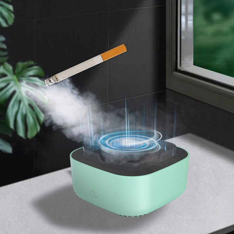 Smoke Removal Air Purifier Ashtray for Indoor Use - ABS Metal, Silent Fans, view 5