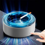 Smoke Removal Air Purifier Ashtray for Indoor Use - ABS Metal, Silent Fans