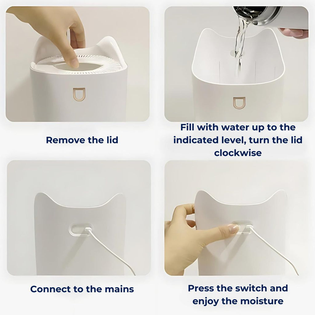 Ultrasonic Humidifier for Home - 3000ml Capacity, Up to 24h Operation, view 2