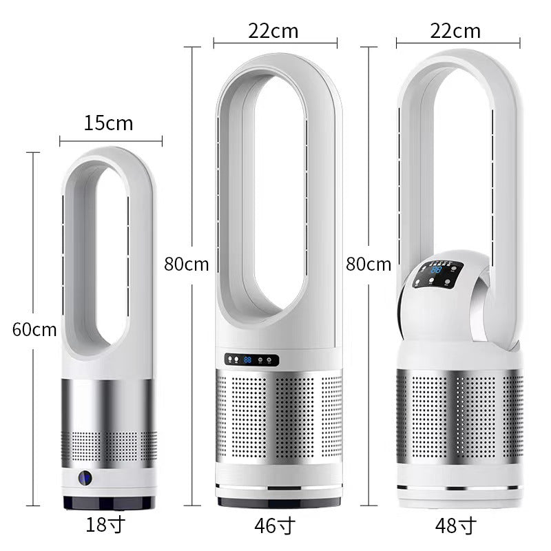 Cooling Bladeless Tower Fan and HEPA Air Purifier - Quiet DC Motor, view 5