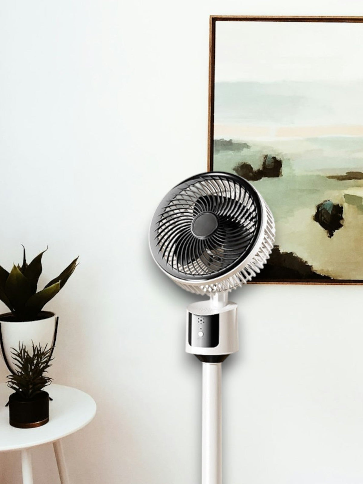 Silent USB-Powered Floor Fan - 3 Speeds, Under 36 dB, Grey or White, view 2