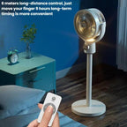 Rechargeable Air Circulation Standing Fan - Remote, Timer, Night Light, Type-C, view 8