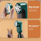 USB Rechargeable Lint Remover for Home and Travel - ABS, 1200mAh Battery, view 6