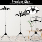 Adjustable Telescope Steam Stand for Clothing - Foldable, 85-160 cm Height, view 2