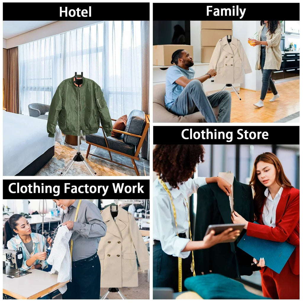 Adjustable Telescope Steam Stand for Clothing - Foldable, 85-160 cm Height, view 6