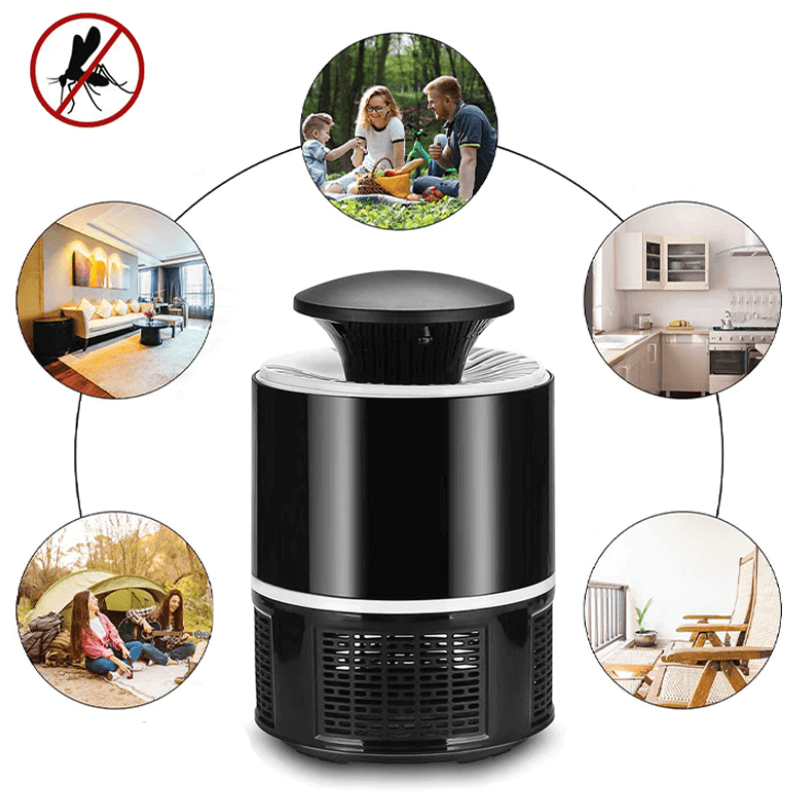 Silent UV Mosquito Trap Lamp for Indoor Use - USB Powered, Toxin-Free, ABS, view 6