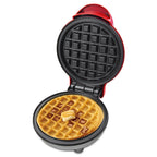 Compact Waffle Maker for Small Kitchens - 500W, Non-Stick Plates