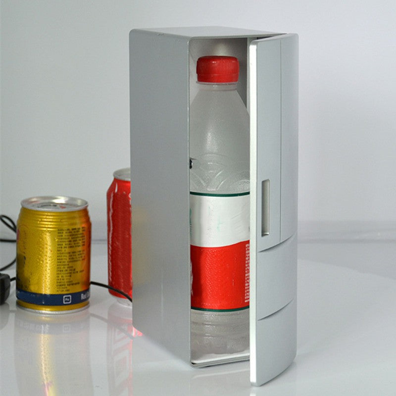 Portable USB Mini Fridge for Skincare, Medications, Beverage - Heat & Cool Modes