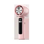 Cooling Portable Bladeless Mini Handheld Fan - USB Rechargeable, LED Display, view 3