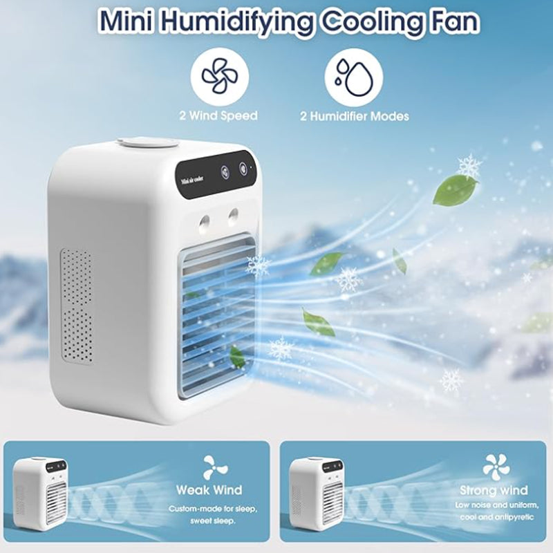 Mini Portable Air Conditioner for Indoor Use - Cooling, Humidification, 25W, view 2