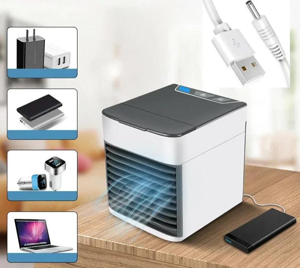 Portable Air Cooler for Home and Office - 10W, 7-Colour LED Lighting, view 4