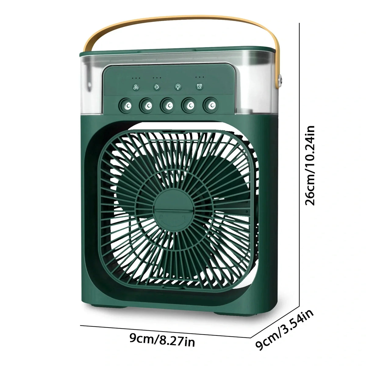 3-in-1 Portable Air Cooler with Humidifier and LED Night Lights - 600ml USB, view 10