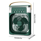 3-in-1 Portable Air Cooler with Humidifier and LED Night Lights - 600ml USB, view 12