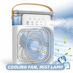 3-in-1 Portable Air Cooler with Humidifier and LED Night Lights - 600ml USB, view 2