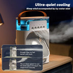 3-in-1 Portable Air Cooler with Humidifier and LED Night Lights - 600ml USB, view 3