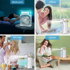 3-in-1 Portable Air Cooler with Humidifier and LED Night Lights - 600ml USB, view 7