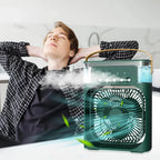 3-in-1 Portable Air Cooler with Humidifier and LED Night Lights - 600ml USB, view 9