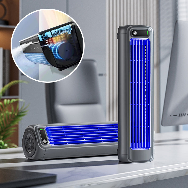 Portable Air Cooler - Wireless, USB Rechargeable, 2000 mAh Battery, view 2