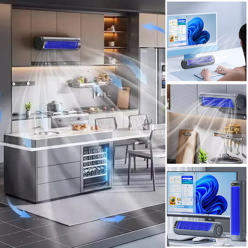 Portable Air Cooler - Wireless, USB Rechargeable, 2000 mAh Battery, view 3