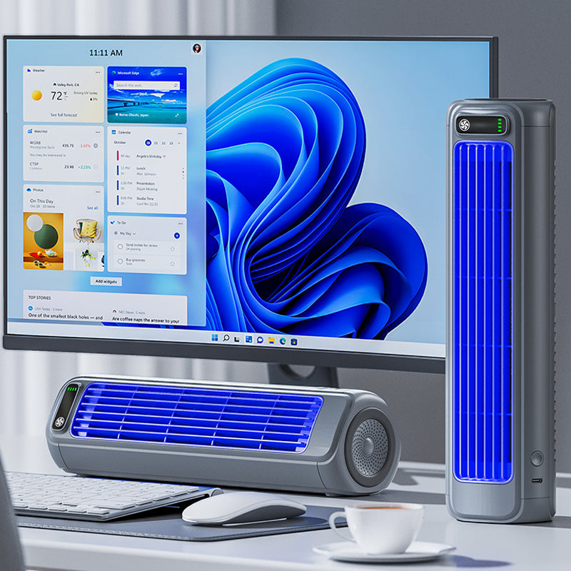 Portable Air Cooler - Wireless, USB Rechargeable, 2000 mAh Battery