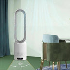 Portable Bladeless Fan with Air Purification and Remote Control - ABS, White, view 3