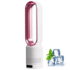 Portable Bladeless Fan with Air Purification and Remote Control - ABS, White, view 7