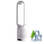 Portable Bladeless Fan with Air Purification and Remote Control - ABS, White, view 8