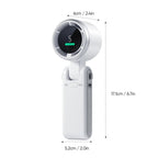 Hand Folding High-Speed Turbine Fan - 5 Speed, Usb-C Rechargeable, view 2