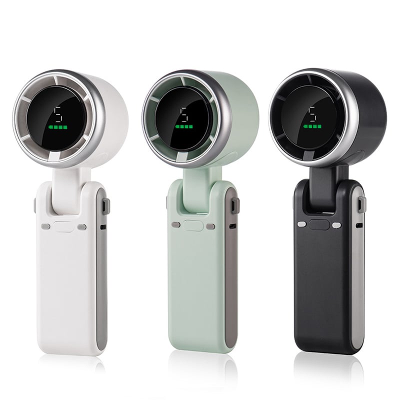 Hand Folding High-Speed Turbine Fan - 5 Speed, Usb-C Rechargeable, view 28