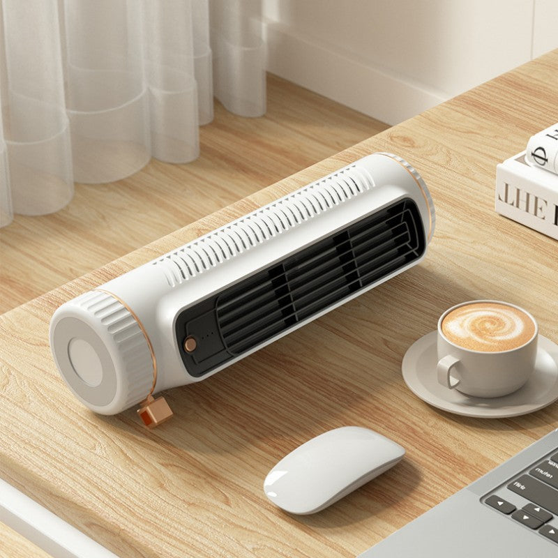 Desktop Mini Silent Refrigerated Electric Fan - Quiet, 3 Speeds, Battery Powered, view 3