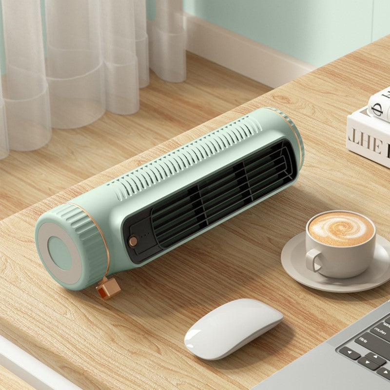 Desktop Mini Silent Refrigerated Electric Fan - Quiet, 3 Speeds, Battery Powered, view 4