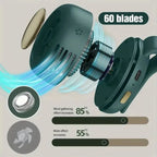 Leafless Mini Fan for Outdoor, USB Rechargeable, 3 Speeds, 90g, view 3