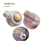 Leafless Mini Fan for Outdoor, USB Rechargeable, 3 Speeds, 90g, view 6