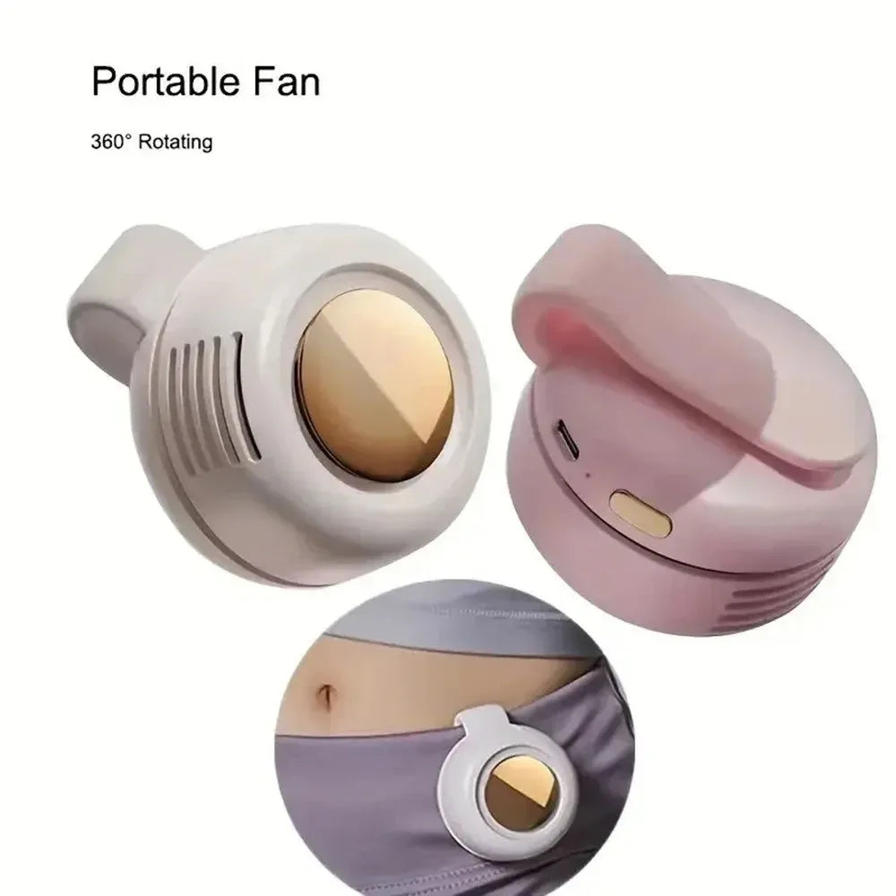 Leafless Mini Fan for Outdoor, USB Rechargeable, 3 Speeds, 90g, view 6