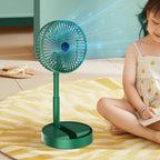 Telescopic Folding Fan - USB Rechargeable, Aluminium Alloy, 2000mAh Battery, view 11