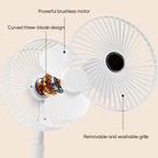 Telescopic Folding Fan - USB Rechargeable, Aluminium Alloy, 2000mAh Battery, view 8