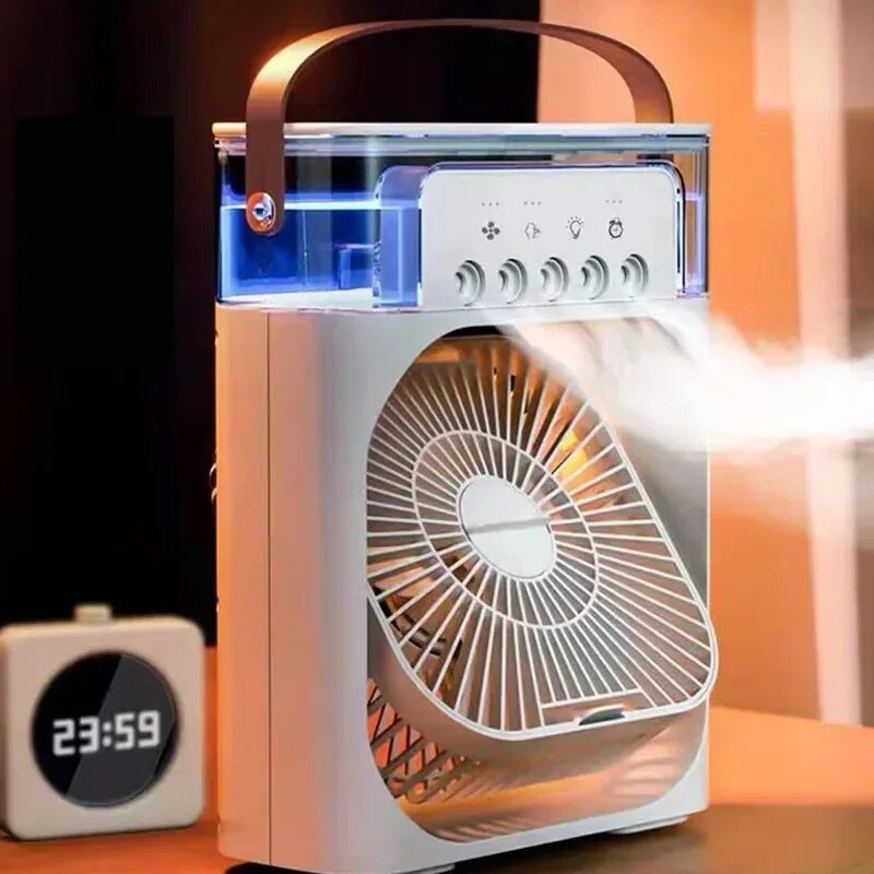 Portable HydroCool Fan for Outdoor and Travel - 600ml Water, USB Powered, view 3