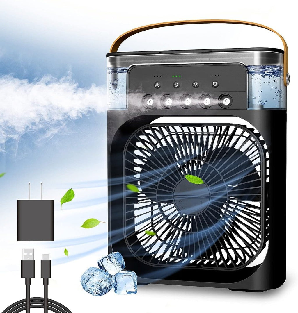 Portable HydroCool Fan for Outdoor and Travel - 600ml Water, USB Powered, view 4