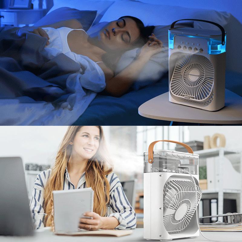 Spray Cooling Fan with Water Can - 600ml Tank, USB Powered, for Home or Travel, view 12