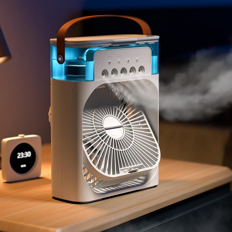 Spray Cooling Fan with Water Can - 600ml Tank, USB Powered, for Home or Travel, view 2