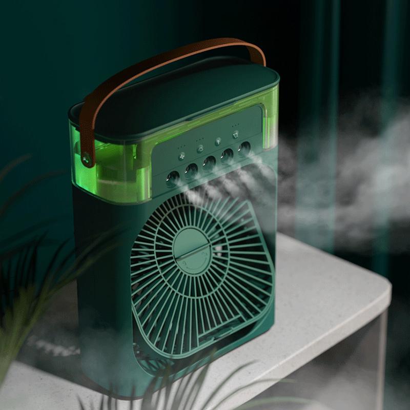 Spray Cooling Fan with Water Can - 600ml Tank, USB Powered, for Home or Travel, view 3