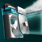 Spray Cooling Fan with Water Can - 600ml Tank, USB Powered, for Home or Travel, view 4