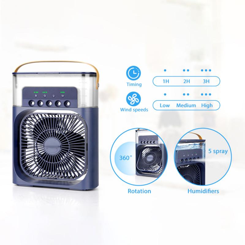 Spray Cooling Fan with Water Can - 600ml Tank, USB Powered, for Home or Travel, view 8