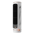 USB Rechargeable Desktop Tower Fan - Ultra-Quiet, 3 Speeds, ABS, White