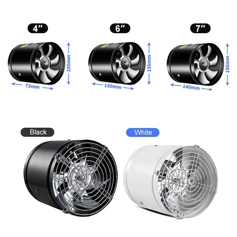 Powerful Quiet Exhaust Fan for Home and Office - 20W 40W 50W, 100-180mm, view 6