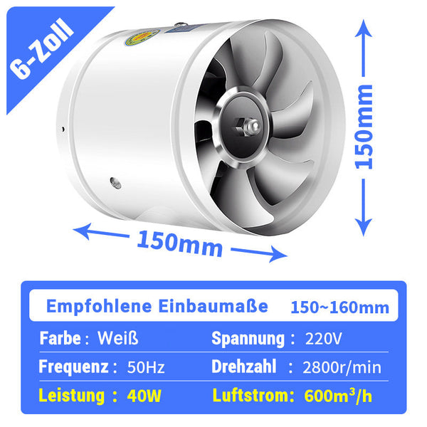 Quiet Powerful Extractor Fan for Kitchen or Basement - Easy Installation, view 11