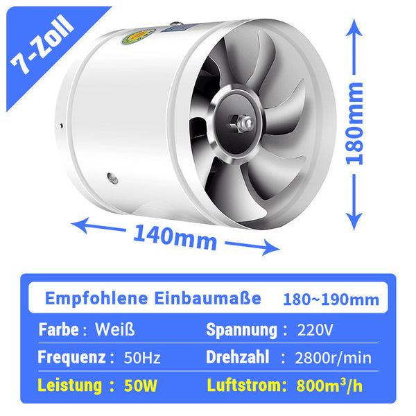 Quiet Powerful Extractor Fan for Kitchen or Basement - Easy Installation, view 12
