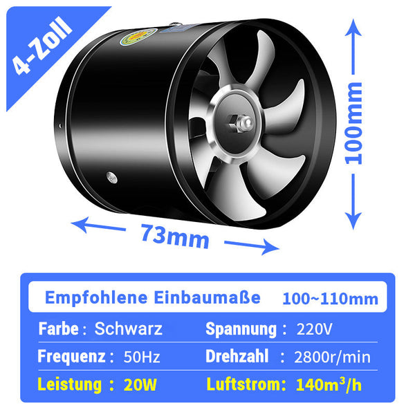 Quiet Powerful Extractor Fan for Kitchen or Basement - Easy Installation, view 14
